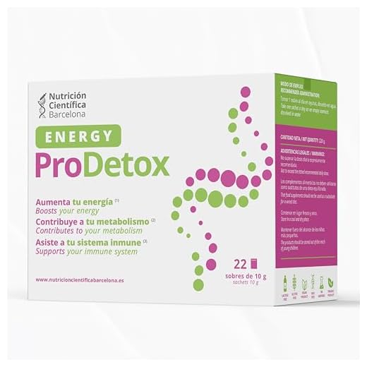 ENERGYPRODETOX - Ayuda a Cuerpo y Mente a Rendir Plenamente: Detox profundo, Energía instantánea, Antioxidante, Mejora Sistema Inmune y Microbiota, Aminoácidos + Vitaminas + Plantas - 22 sobres x 10g