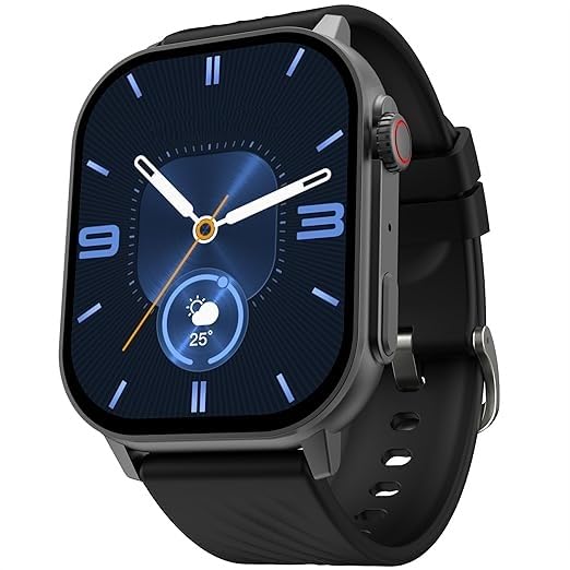 (Refurbished) Arctic 2.04" Super AMOLED Smart Watch, Metallic Build, BT Calling, Always On Display, Rotating Crown, Split Screen, Health Tracking, Smart Watch for Men, Women, Girls, Boys (Powder Black) (B0CZNNTKTK) Amazon Price History, Amazon Price Tracker
