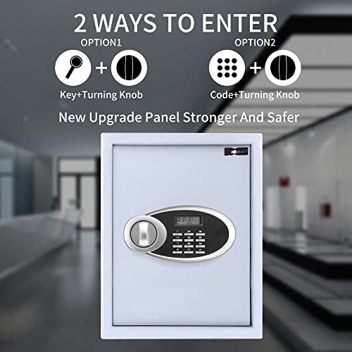 Key Cabinet With Digital Lock - Heavy Duty Secured Storage, Lock Box With Key Tags Wall Mounted Metal Steel Key Safe - Ideal For Home Hotels Schools & Businesses #TOP3