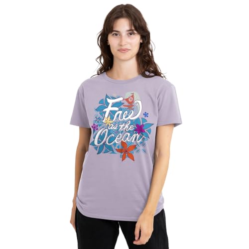 T-Shirt Moana Disney confortable en coton respirant lavande femme