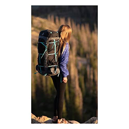 Granite Gear Blaze 60L Backpack - Women's Black/Black Gingham/Teal Regular #TOP3