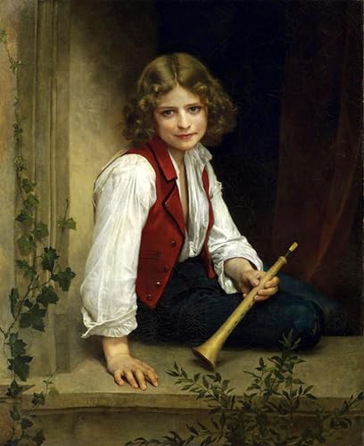 Toile Pifferaro Bouguereau 60x90cm tableau decoration chambre