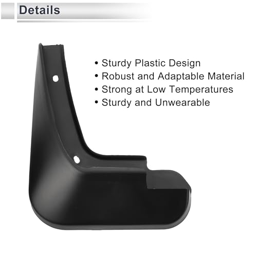 Image of X AUTOHAUX 1set Front and Rear Mud Flaps Splash Guards Mud Guards for Audi A1(Hatchback) 2016-2018 W /Mount Accessories