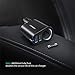 Dual USB QC 3.0 Car Charger with Socket Black