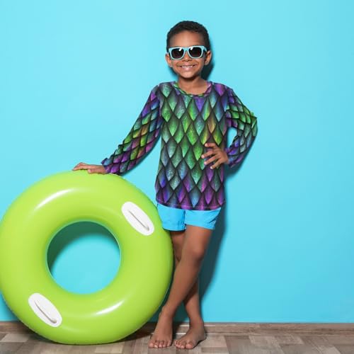 UPF 50+ Long Sleeve Rash Guard for Boys and Girls Swim Shirt Swimming Shirt Boys Rash Guard4