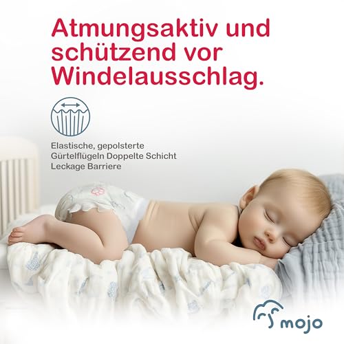 Einweg Babywindeln Größe 4, Auslaufschutz, Ultrasanft, Atmungsaktiv, Superabsorbierend, Unisex 9-14 kg, 108 Stück