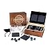 Produktbild FORYOU24 Whisky Geschenk Box aus Holz mit Gravur des Namens Motiv Harley I 2 Whiskeygläser I 2 Schiefer-Untersetzer I 8 Kühlsteine + Zange I Geschenk für Männer I Geschenkidee