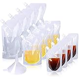 【Material:】la bolsa para bebidas está hecha de materiales de calidad alimentaria de alta calidad, que se pueden doblar y transportar de forma segura.