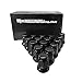 M10x1.25 (Black) Tapered Lug Nuts 16 Pack Compatible With Honda Yamaha Kawasaki Suzuki Polaris Can Am