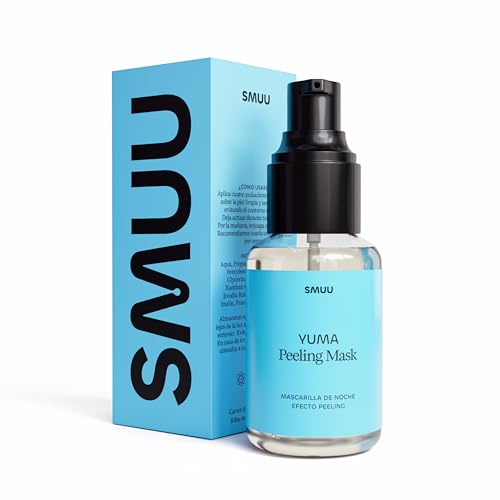 SMUU YUMA - Gel Exfoliante Facial + Prebioticos, Exfoliante Facial Mujer y Hombre, Iluminador, Antiinflamatorio y Antioxidante, Cosmetica Natural, Peeling Controlado para Pieles Atópicas y Sensibles