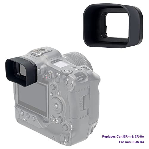 Extended Type Eyecup Long Soft Silicone Eyepiece for Canon EOS R3 Camera Replaces Canon ER-h & ER-He Eye Cup - Image 4