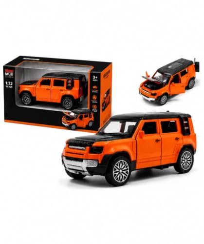 Image of Khasala Brothers Diecast 1:36 Defenderr Toy Car Metal Body Openable Doors, Bonnet & Boot Pull-Back Action for Kids Diecast Model Defenderr (Colors as Per Stock)