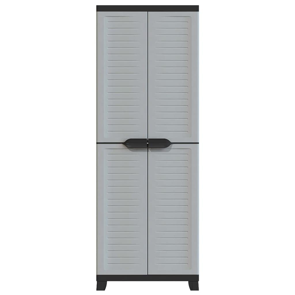 vidaXL Armario Estante Almacenamiento Bastidor Servicio Herramienta Organizador Hogar Jardín Patio Oficina Garaje de Plástico 65x45x181 cm