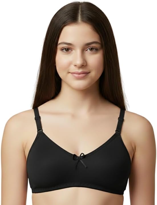 Kit 3 Sutiãs Feminino Infanto Juvenil Sem Bojo Básico Liso Forrad...