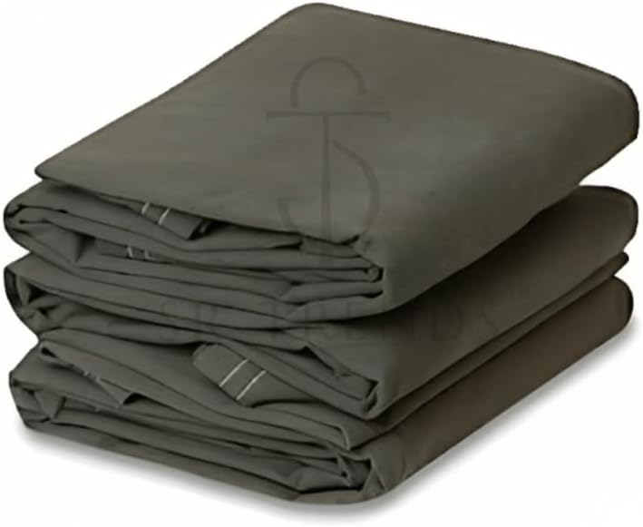 Heavy Duty Tarpaulin 600GSM Canvas - Commercial Canvas TIRPAL Waterproof- 100% Waterproof Resistance Military Grade- UV Resistant TARP, RUSTPROOF Reinforced Eyelets (9 x 9)