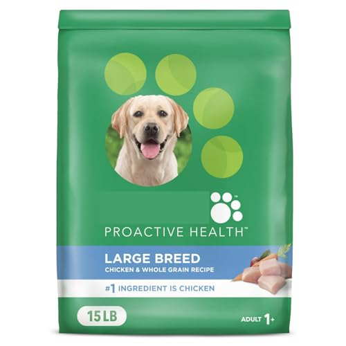 P L-RA Proactive Health Large Breed Adult with Real Chicken Dry Dog Food, 15 Lb. Bag - 100% Complete & Balanced Adult Dog Food with 0% Fillers, 7 Essential Nutrients to Support A Healthy Heart
