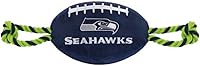 Vista 7 de Juguetes de fútbol NFL para perros de Washington Commanders de Pets First, materiales de nylon de alta calidad resistentes, cuerdas fuertes
