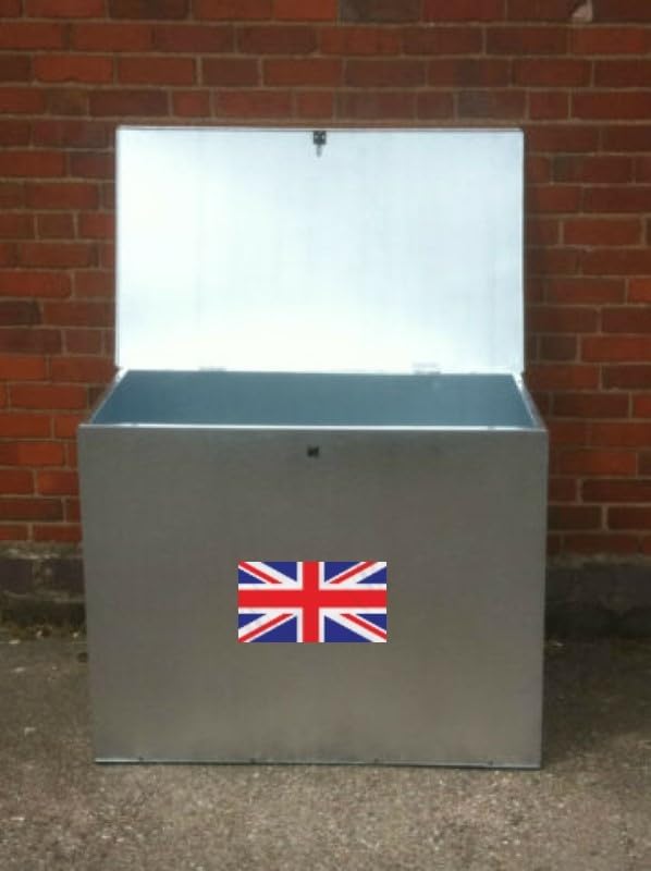 LARGE GALVANIZED FEED BIN