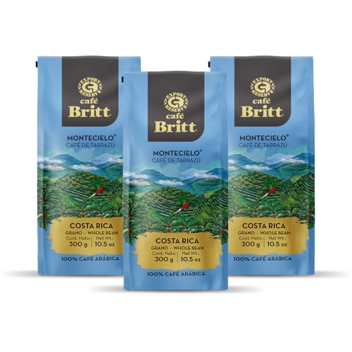 Café Britt® Montecielo Costa Rican Coffee Tarrazú, Ground, 10.5 oz, 3-Pack