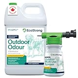 Eco Strong Outdoor Odor Eliminator | Made In Canada | Turf Cleaner for Pet Urine | Powerful Probiotic Enzymatic Artificial Grass Cleaner | Yard Deodorizer for Dog Urine | 3.78L with Refillable Sprayer