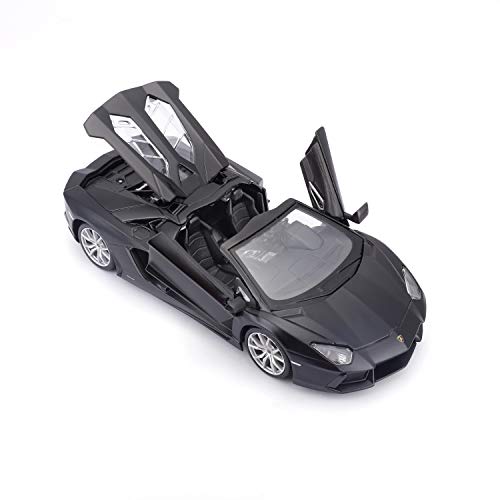 Lamborghini Aventador Roadster 1:24 Maisto Negro Mate miniatura 4