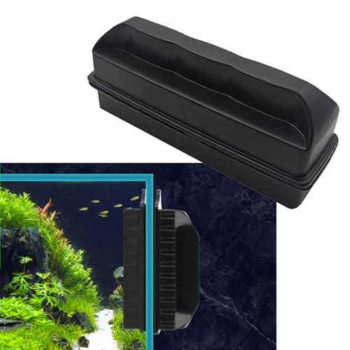 Srvauyea Aquarium Verre Brosse Magnétique, Nettoyeur de Vitre D'aquarium, Outil de Nettoyage Magnétique, Brosse Magnétique pour Aquarium, Brosse de...