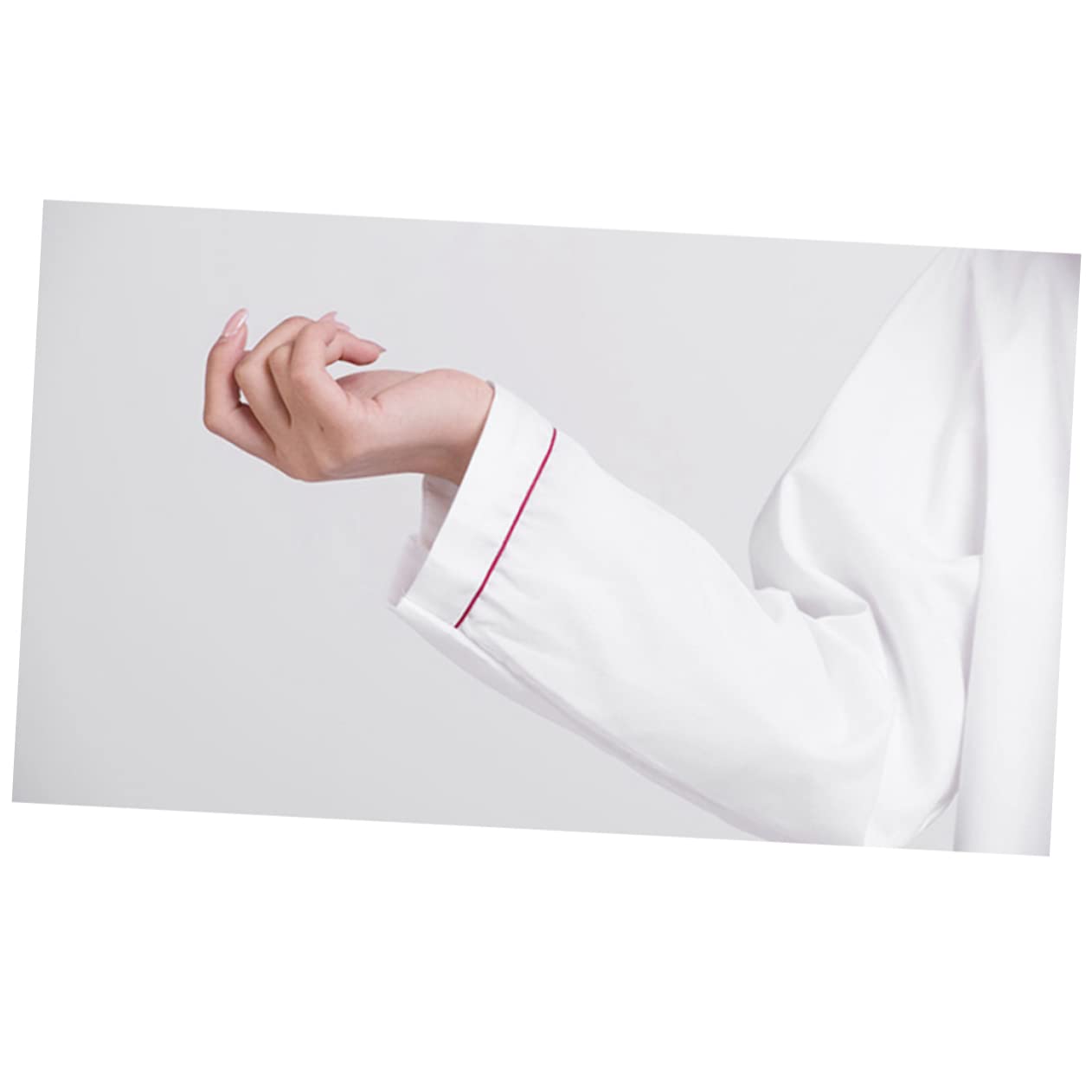 NOLITOY Long Sleeve Chef Jacket for Restaurant and Hotel Splash Work Clothes Red with Embossed Design Breathable and Oil Catering Uniform for Outdoor Barbecue