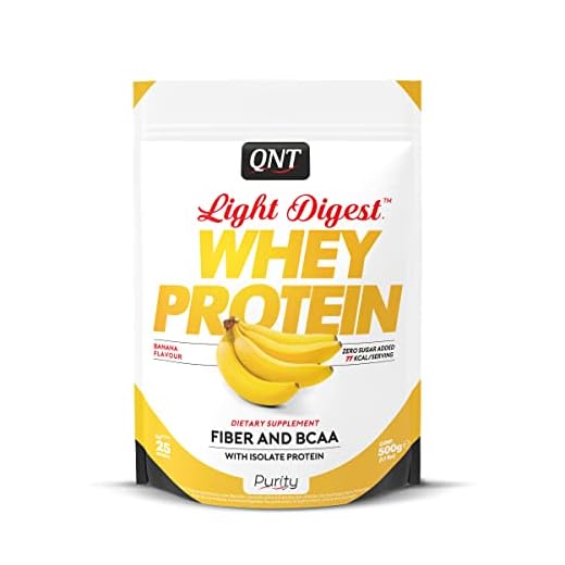 QNT lätt Digest Whey Protein, banan, 500 g