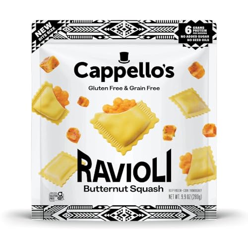 Cappello's Gluten Free Frozen Butternut Squash Ravioli, 9.9oz