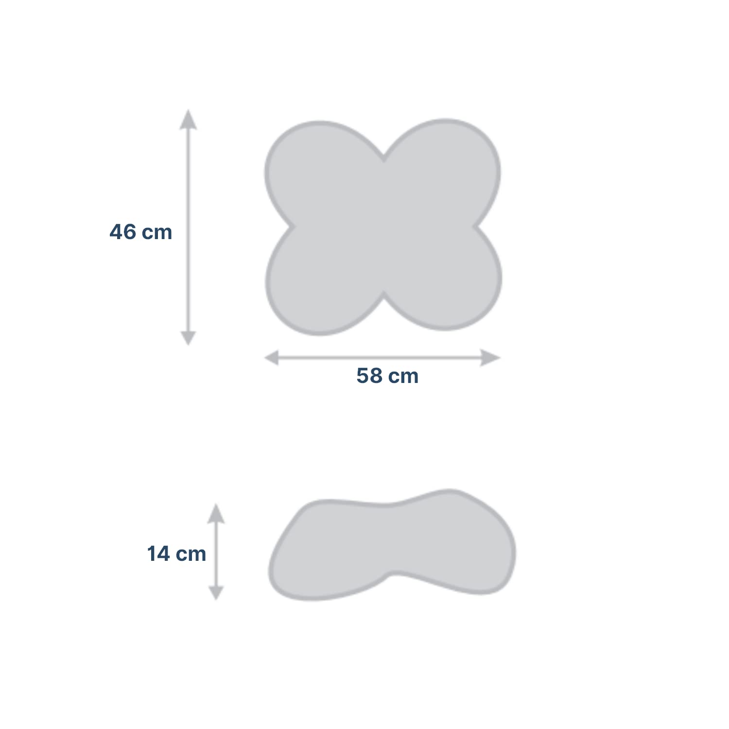 Almohada ortopédica ergonómica y ortopédica de espuma termoelástica, para dormitorio, funda extraíble