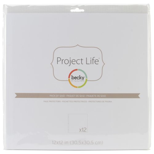 Becky Higgins 380017 Project Life Protector Page Protector-12 x (12 Pieces), Clear