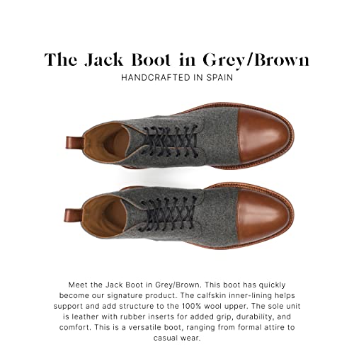 Image of TAFT Jack Boot Handcrafted Leather and Wool Men's Dress Boot