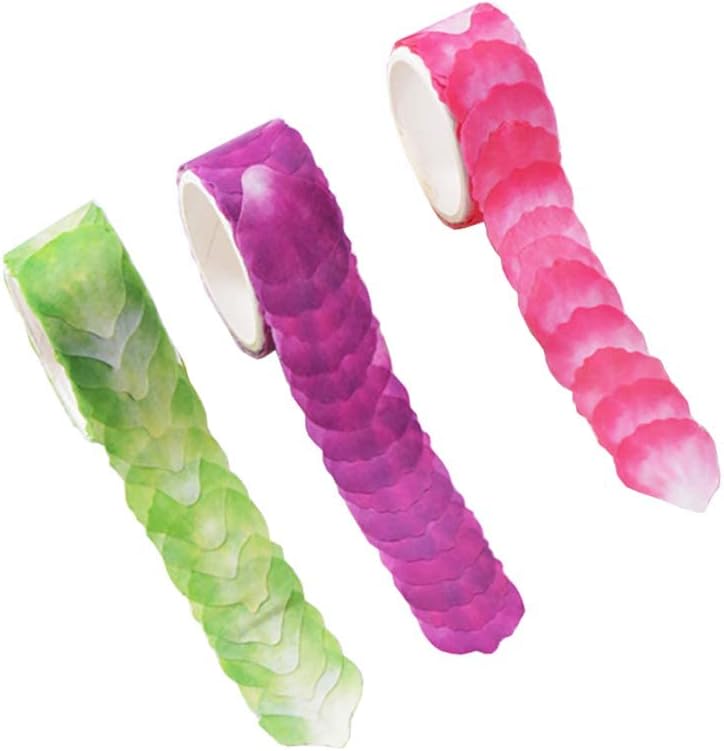 3ロールの花びらを和らげるテープスクラップブッキングのための装飾的なマスキングテープ 5 好評