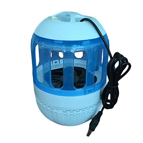Internal ledmomo Insect Killer Bug Zapper Mosquito Killer Electric UV Fly Killer Fly Zapper Lamp Bulb Light for the Kitchen of Home Bedroom USB rrchargeable (White)