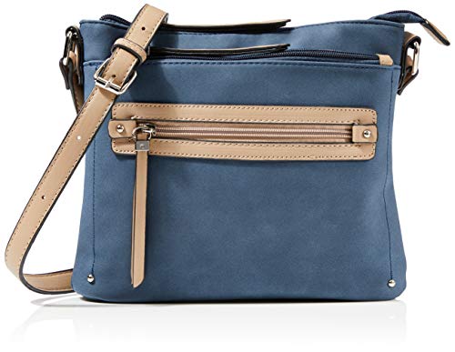 N.V. Bags 772, CUERPO CRUZADO para Mujer, Armada, One Size