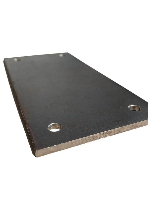 Stahlplatte Ankerplatte Blechplatte mit Loch 150x300x5 mm (12mm Bohrung)