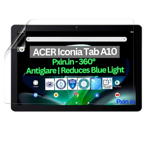 Image of Pxin Tablet Anti Bluelight and Anti Glare Screen Guard compatible with ACER Iconia A10 | BLUVLightblock Tech | Scratch Proof | Prevents bluelight | Eye Protection | No Dry Eyes