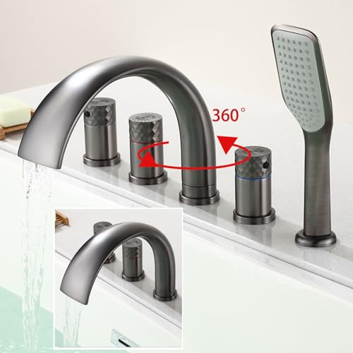 Robinet de baignoire avec douchette cascade pour un bain relaxant - 3