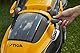 Stiga Akku Rasenmäher SLM 136e Kit, 34cm Schnitt mit 20V (2X 2Ah) Akku und Ladegerät, 35L Korb, Yellow/Grey/Black