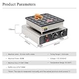 MINHUIJIHUI Mini Maszyna Dorayaki, elektryczna naleśnik 25/50 otworów 1700 W, produkcja 25/50 naleśników 42 mm, intuicyjne sterowanie, wytrzymała konstrukcja ze stali nierdzewnej, renowacja i