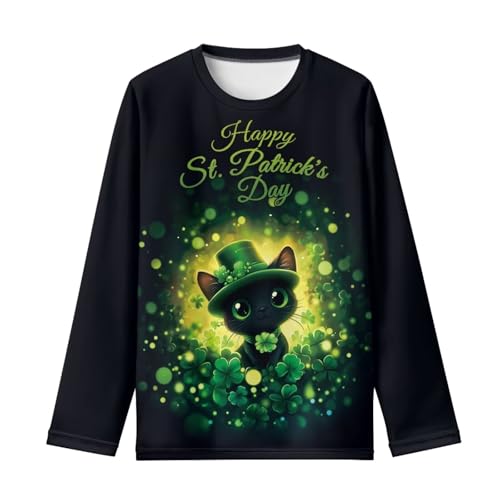 Image of Girls Basic Tee Shirts Outdoor Long Sleeve Shirt Winter Clothes Size 3-16 Top Fall Clothes Gift for Holiday