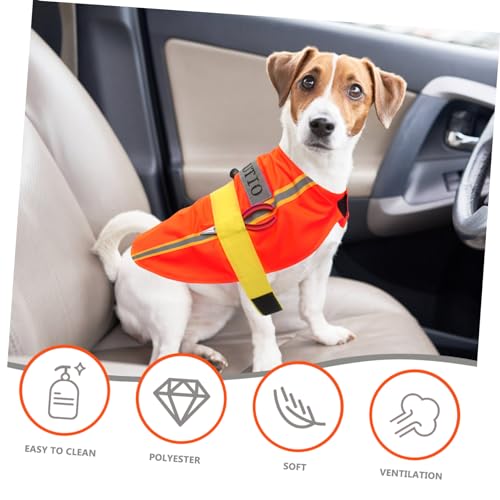 Disfraz para Perro con Apariencia de Ingeniero Naranja Talla L miniatura 7