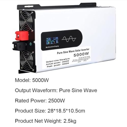 Convertisseur de Tension Pur Sinus 5000W pour Installation Solaire et Auto