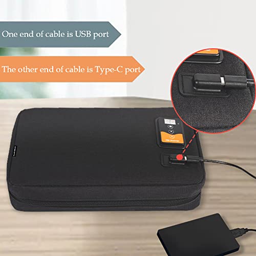 Durasiko Portable Usb Car Wipes Heater Warmer With Digital Display Screen,5V/10W Baby Wipes Thermostat Heating Bag,Heating Temperature Adjustable,Up To 80Pcs Wipes Capacity,For Car/Home/Travel/Camping #TOP4