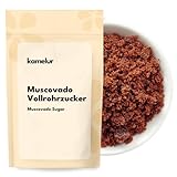 Kamelur Muscovado Zucker dunkel 1kg – Vollrohrzucker aus Mauritius – brauner Rohrzucker – ohne Zusätze