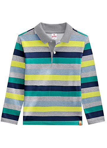 Camiseta Polo Avulsa, Básicos, Meninos, Verde Palmeira, 6