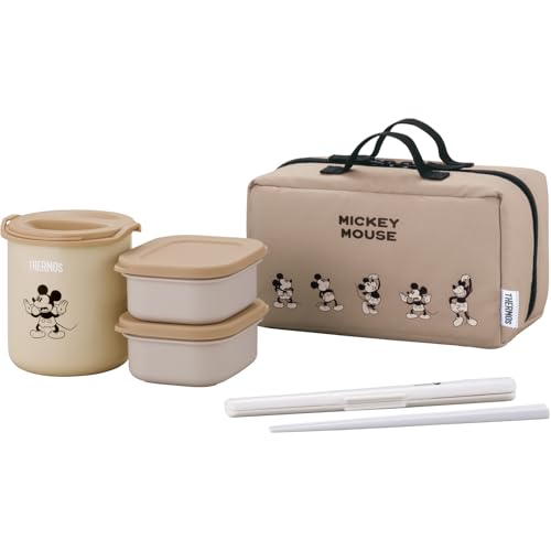 Thermos DBQ-257DS LBE Thermal Lunch Box 8.5 fl oz (250 ml) Light Beige Disney