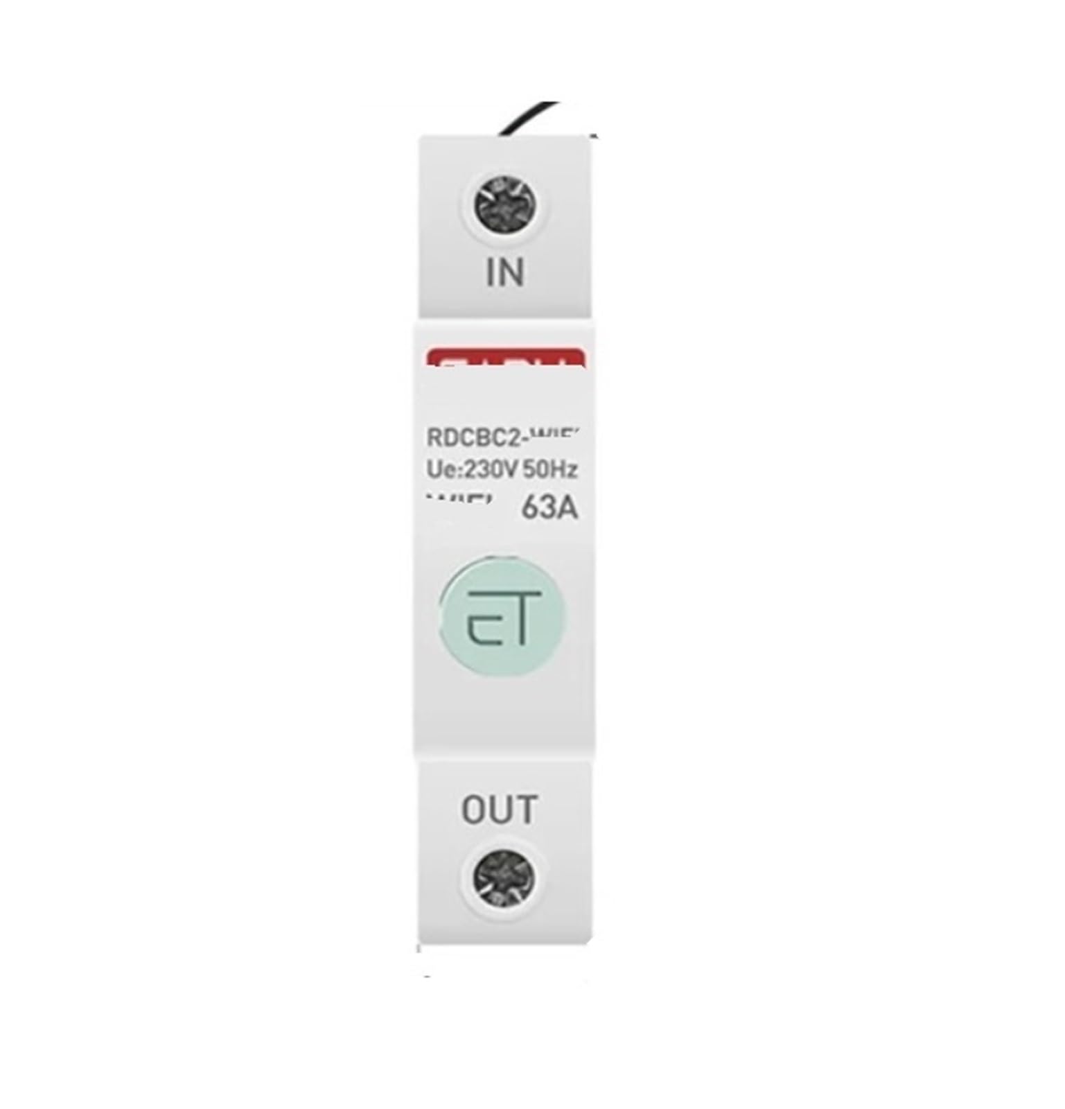 Disjoncteur 1P rail DIN complet avec relais voltmètre et compteur kWh