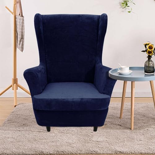 Fundas lavables para sillas de comedor azul marino protector de muebles de salón 3
