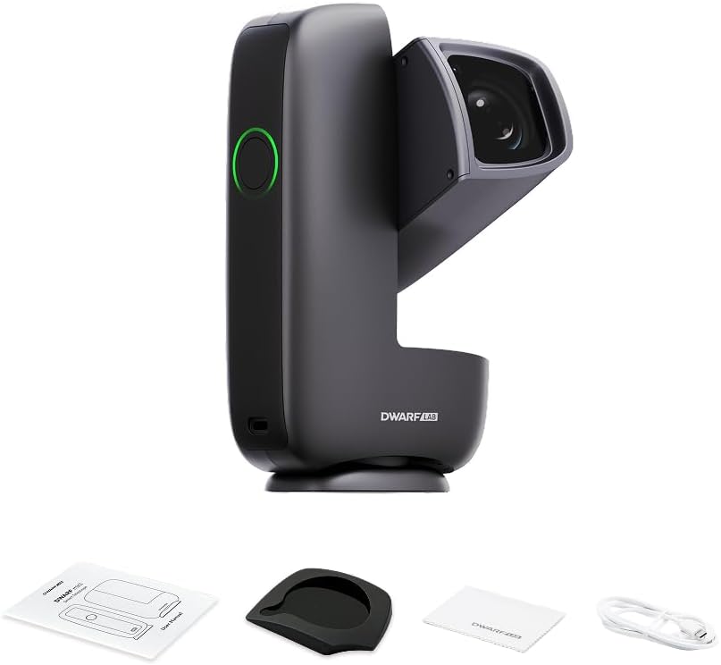 Dwarf Mini Smart Telescope - 1.85lb Ultra-Portable Astronomy Telescope for Astrophotography with Built-in Filters, Auto GOTO, AZ/EQ Mode and Cloud Processing, Ideal for All Ages